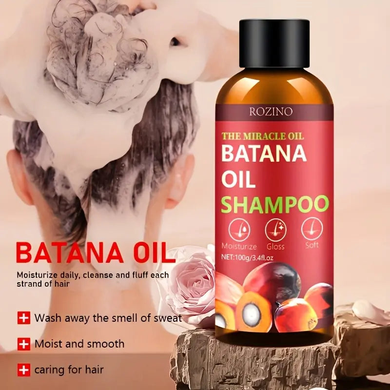 [Three-Piece Set] ROZINO Bata Na Oil Shampoo and Hair Care Set